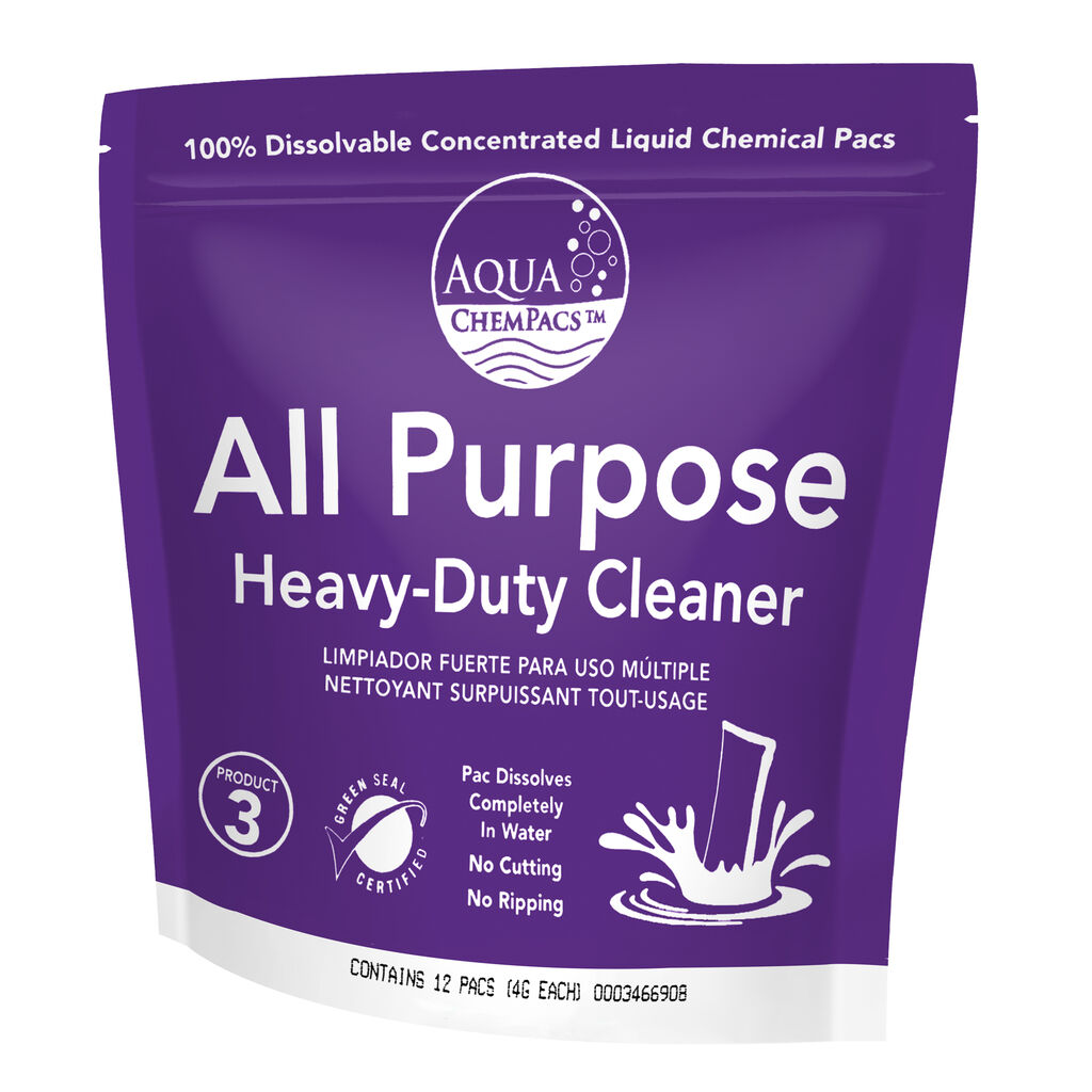 Aqua ChemPacs All-Purpose Heavy Duty Cleaner 1 x 12PK x 4 grams + bottlespray (9320998) - Right.jpg